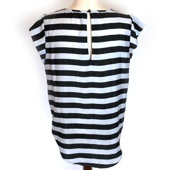 Lila Co Black White Striped Halter Top - Picture 2 of 4